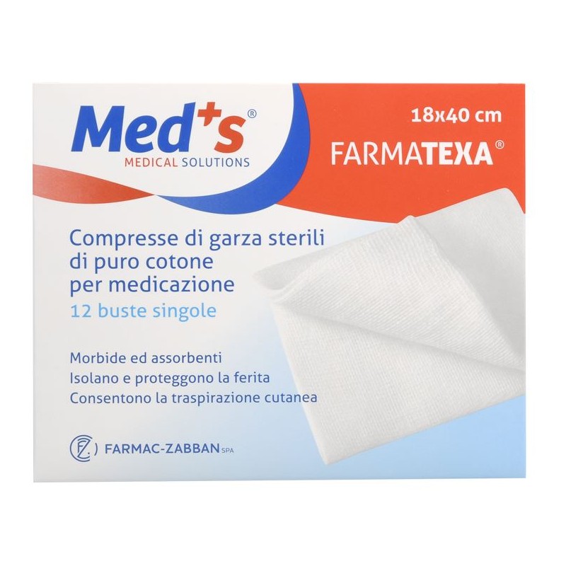 COMPRESSE GARZA COTONE STERILE 18X40 cm